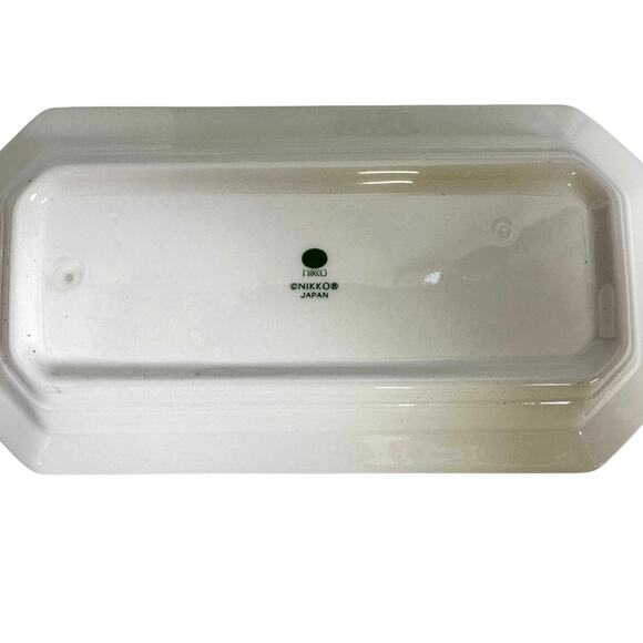 Nikko Japan Christmastime Retired Butter Dish w/Cover-in Box! - Picture 7 of 9